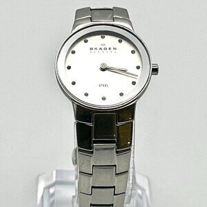 Skagen Denmark Round Silver Ladies watch Working